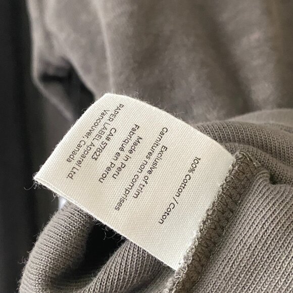 NWT Paper Label 100% Cotton Sasha Sweatshirt Charcoal Grey - Picture 11 of 13